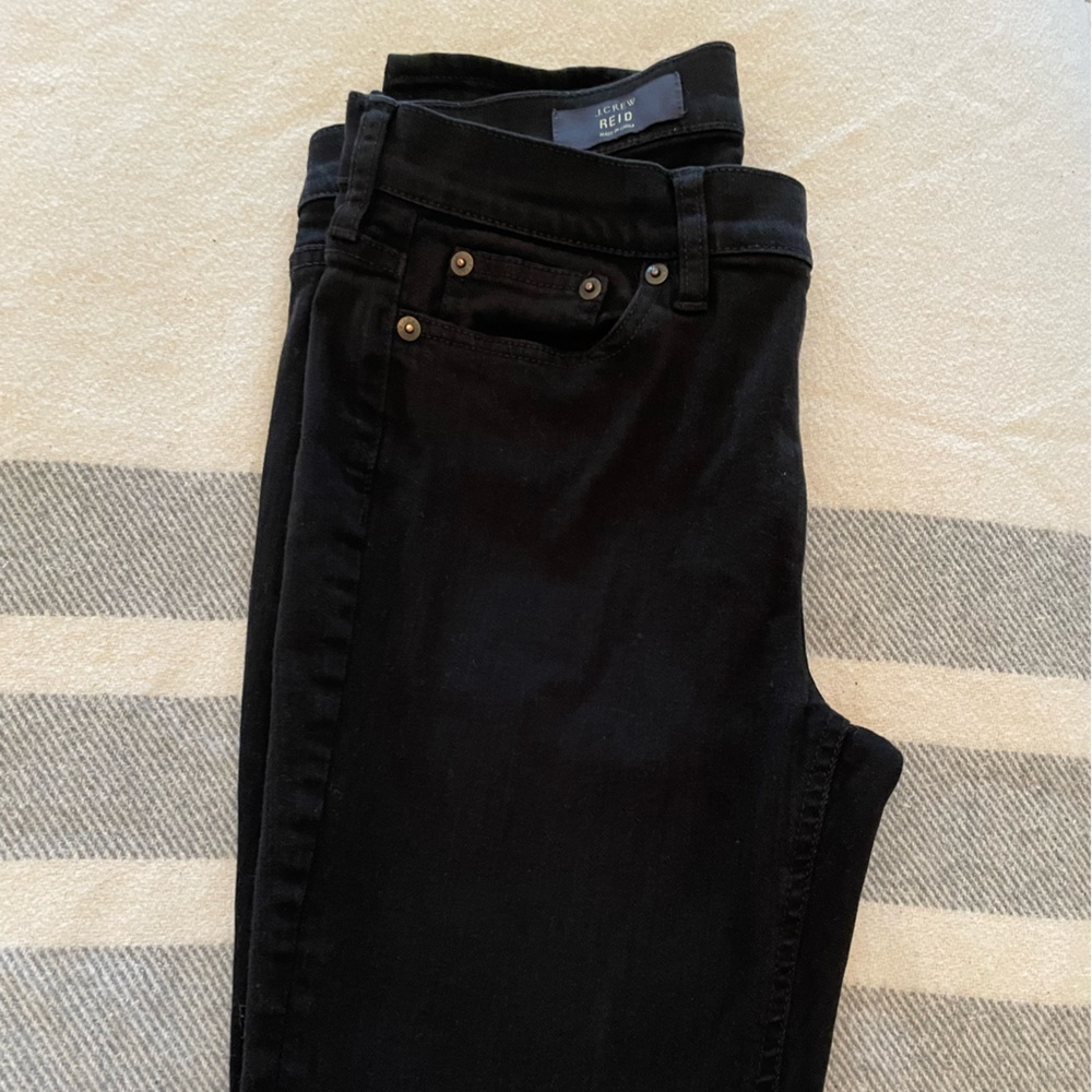 J. Crew Reid jeans, black. Size 29 Petite. Excellent condition, no flaws. - Picture 2 of 3